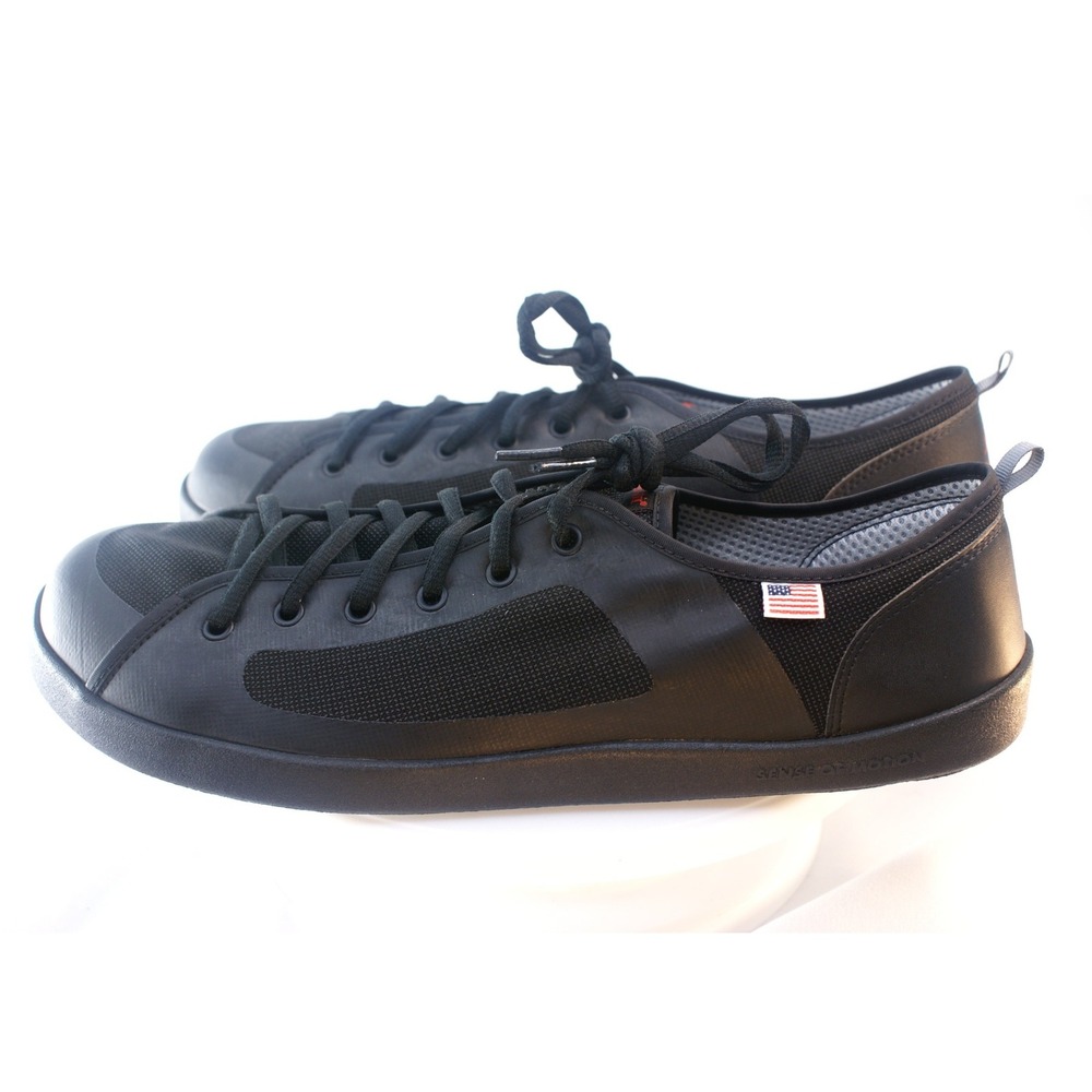 SOM Footwear Nutrail Black SuperFabric Minimalist Sneakers Mens 14 Made in USA